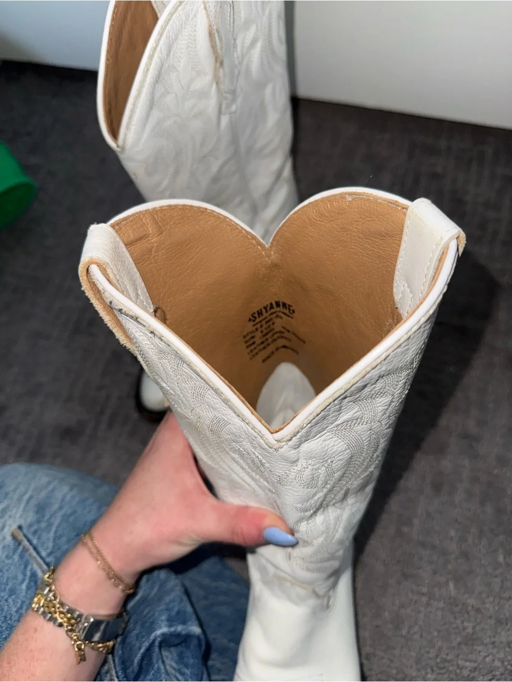 Shyanne White Western Cowboy Boots